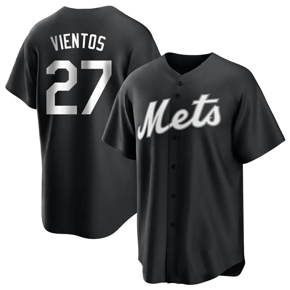 Kdoa NY.Mets #27 Mark Vientos Player Black Home Game Stitched Jerseys