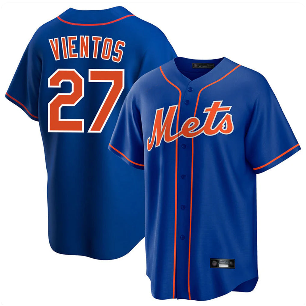 Kdoa NY.Mets #27 Mark Vientos Player Royal Home Game Stitched Jerseys