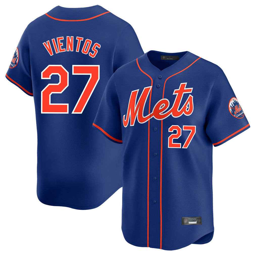 Kdoa NY.Mets #27 Mark Vientos Player Royal Home Limited Stitched Jerseys
