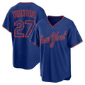 Kdoa NY.Mets #27 Mark Vientos Player Royal T-shirt Home Game Stitched Jerseys