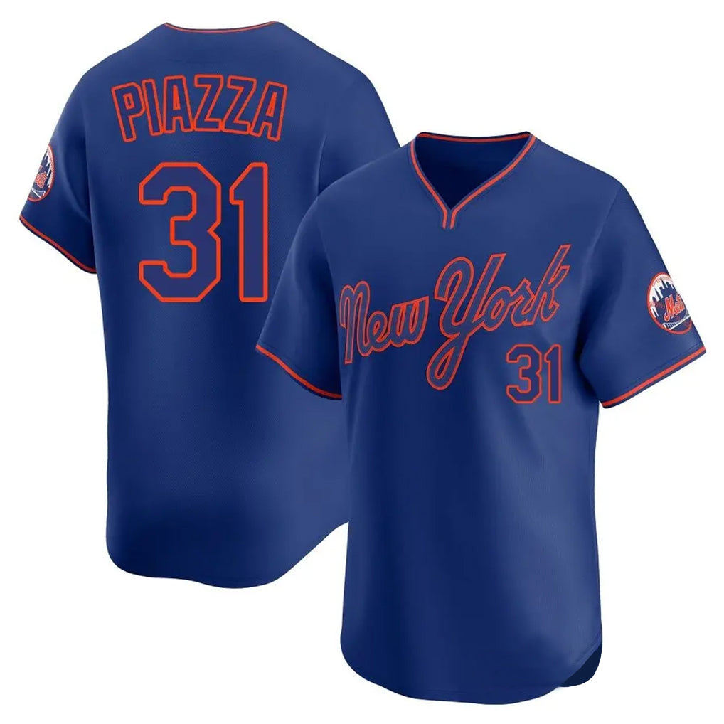 Kdoa NY.Mets #31 Mike Piazza Player Royal T-shirt Home Limited Elite Stitched Jerseys