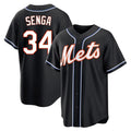 Kdoa NY.Mets #34 Kodai Senga Player Black Fashion Out Game Stitched Jerseys