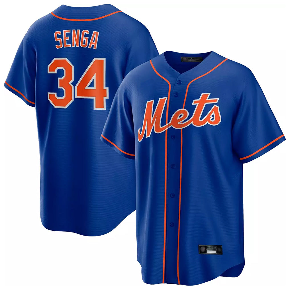 Kdoa NY.Mets #34 Kodai Senga Player Royal Home Game Stitched Jerseys