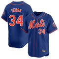 Kdoa NY.Mets #34 Kodai Senga Player Royal Home Limited Stitched Jerseys
