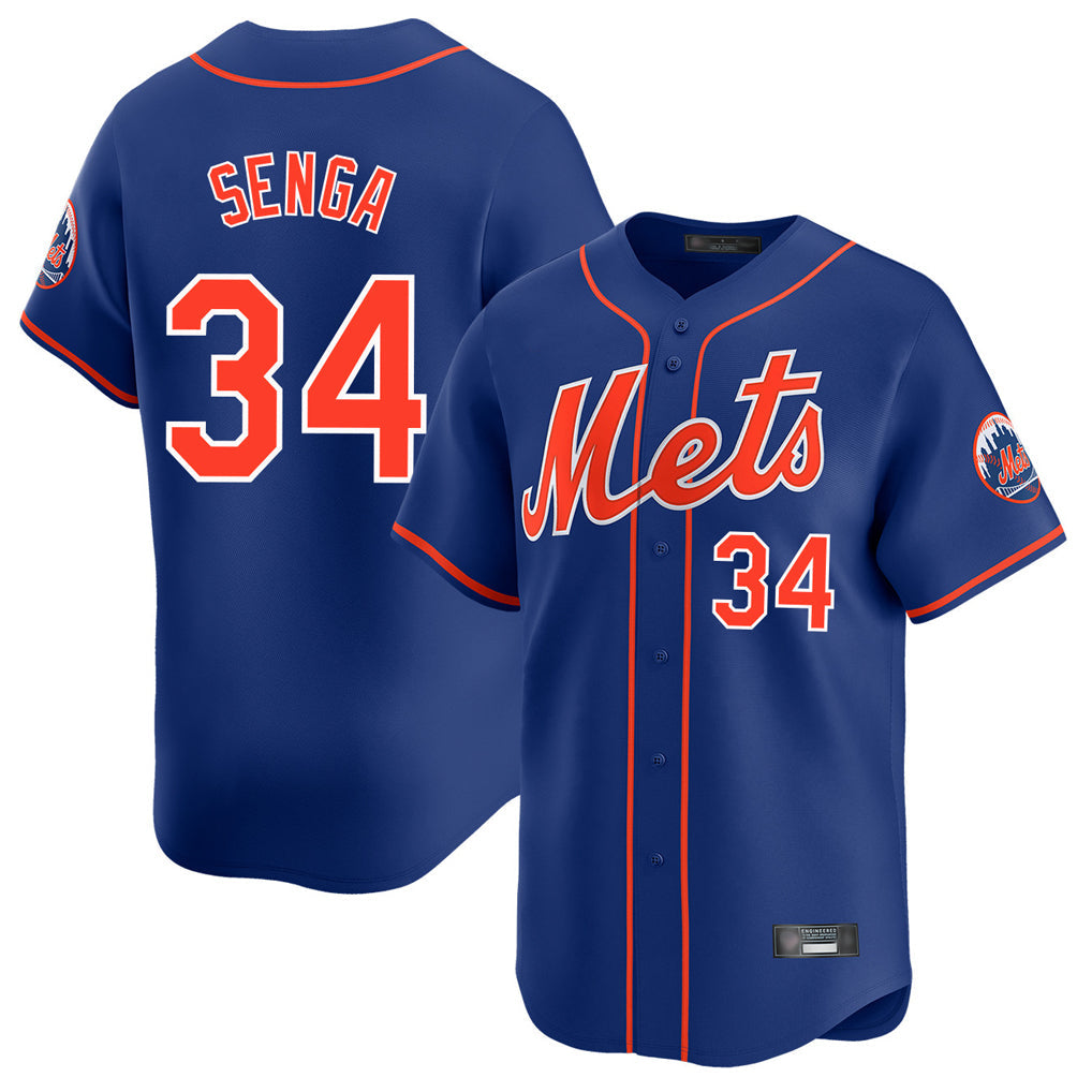 Kdoa NY.Mets #34 Kodai Senga Player Royal Home Limited Stitched Jerseys