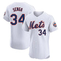 Kdoa NY.Mets #34 Kodai Senga Player White Home Limited Elite Stitched Jerseys