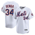 Kdoa NY.Mets #34 Kodai Senga Player White Home Limited Stitched Jerseys