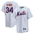 Kdoa NY.Mets #34 Kodai Senga Player White Home Replica Stitched Jerseys