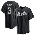 Kdoa NY.Mets #3 Carson Benge Player Black Home Game Stitched Jerseys