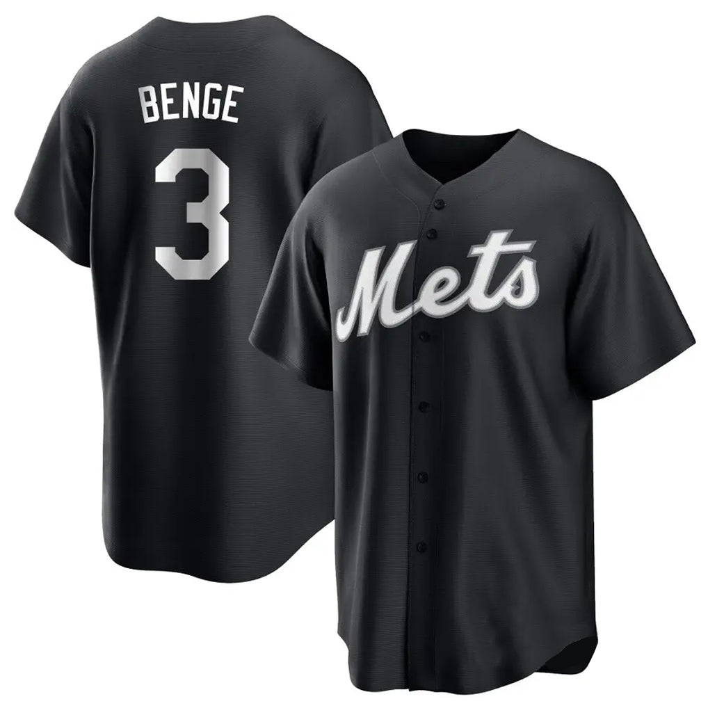 Kdoa NY.Mets #3 Carson Benge Player Black Home Game Stitched Jerseys