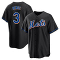 Kdoa NY.Mets #3 Carson Benge Player Black Replica Home Game Stitched Jerseys