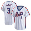 Kdoa NY.Mets #3 Carson Benge Player White Cooperstown Collection T-shirt Game Stitched Jerseys