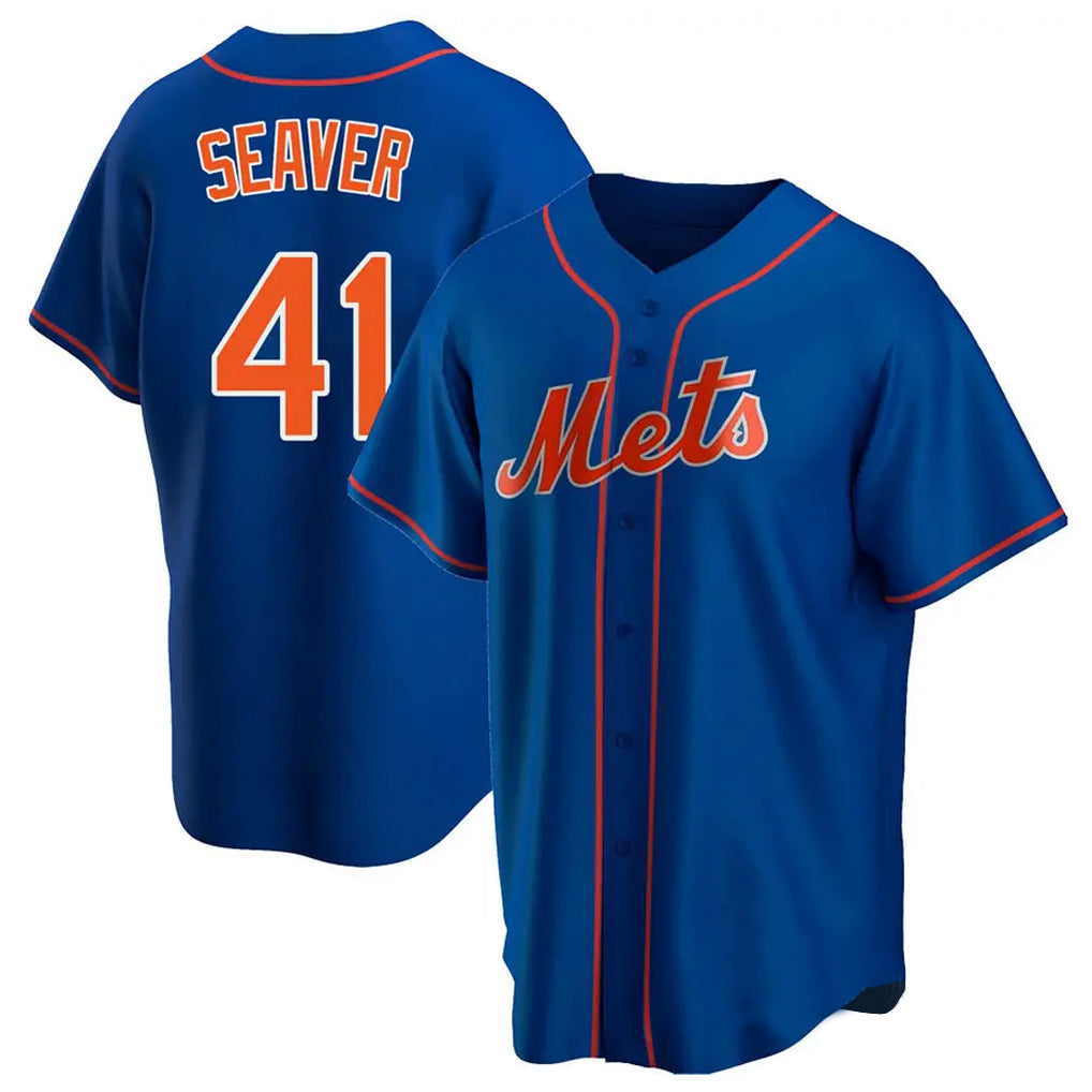 Kdoa NY.Mets #41 Tom Seaver Player Royal Home Game Stitched Jerseys
