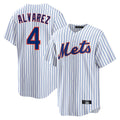 Kdoa NY.Mets #4 Francisco Alvarez Player White Home Game Stitched Jerseys