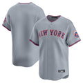 Kdoa NY.Mets Blank Player Gray Road Limited Home Stitched Jerseys