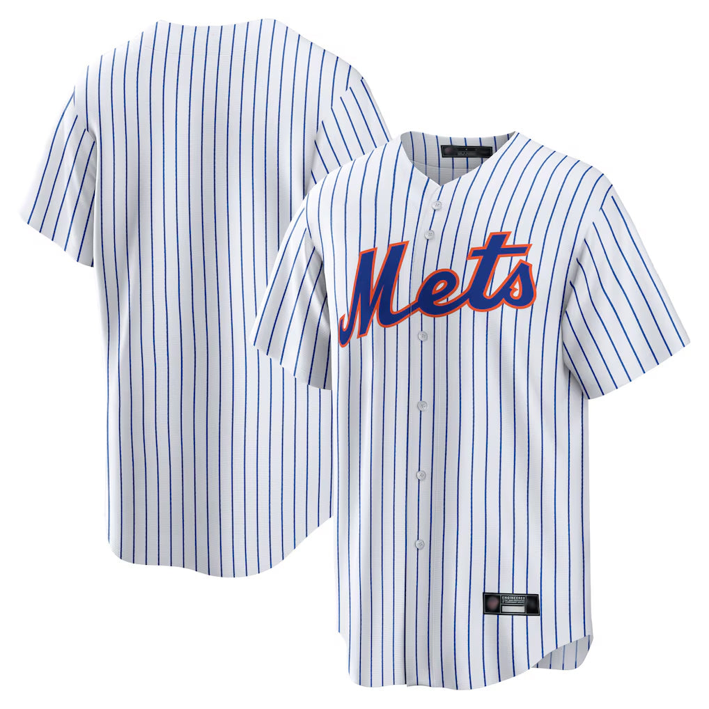 Kdoa NY.Mets Blank Player White Home Game Stitched Jerseys