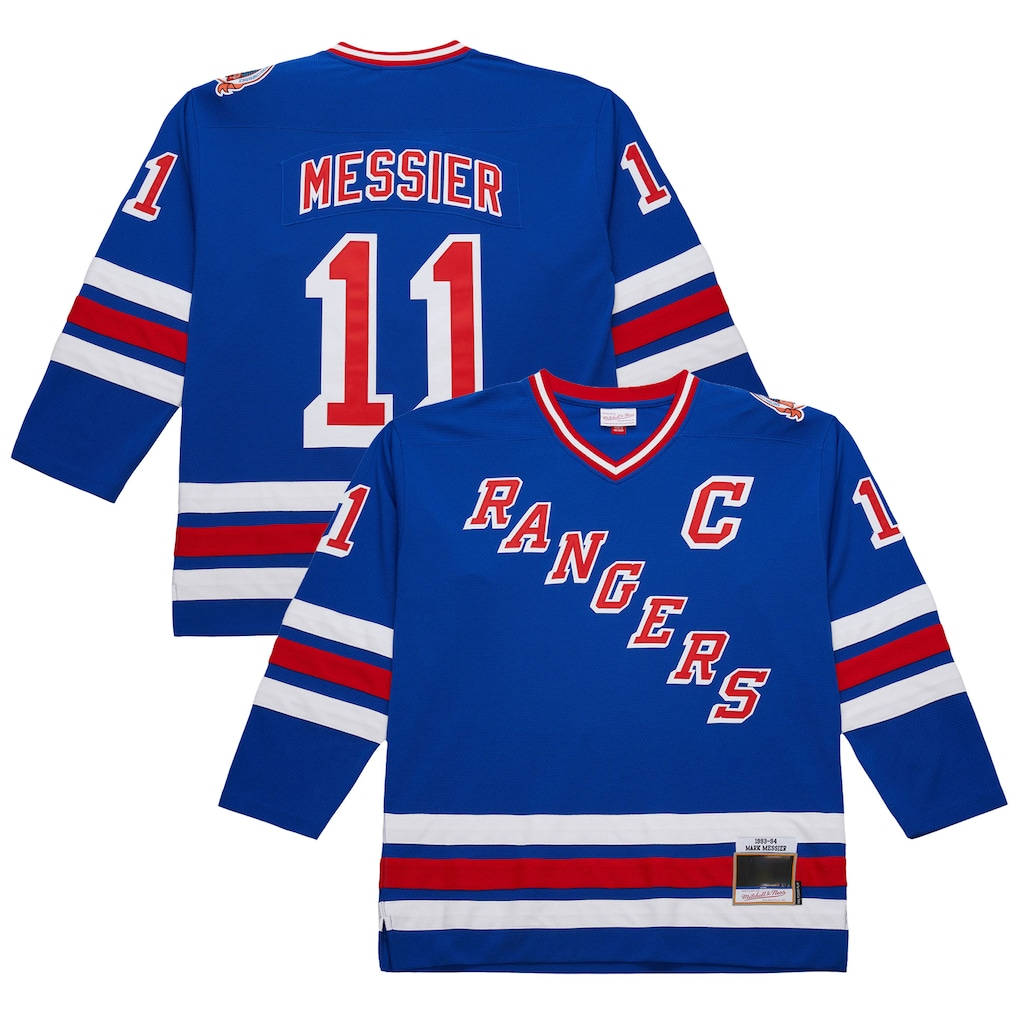 Kdoa NY.Rangers #11 Mark Messier Royal 1993-94 Power Play Jerseys