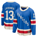 Kdoa NY.Rangers #13 Alexis Lafreniere Blue Centennial Breakaway Jerseys