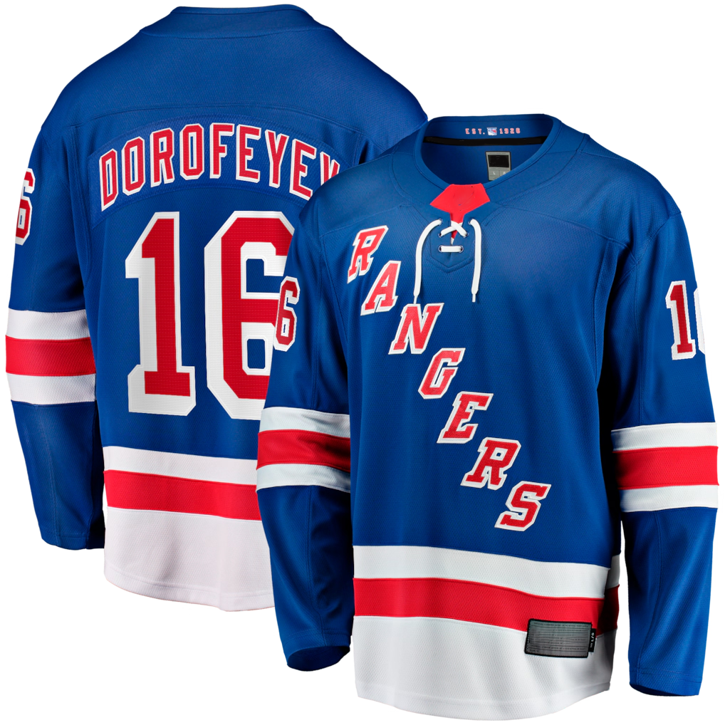 Kdoa NY.Rangers #16 Pavel Dorofeyev Blue Home Breakaway Jerseys