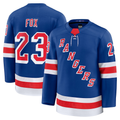 Kdoa NY.Rangers #23 Adam Fox Blue Home Premium Jerseys