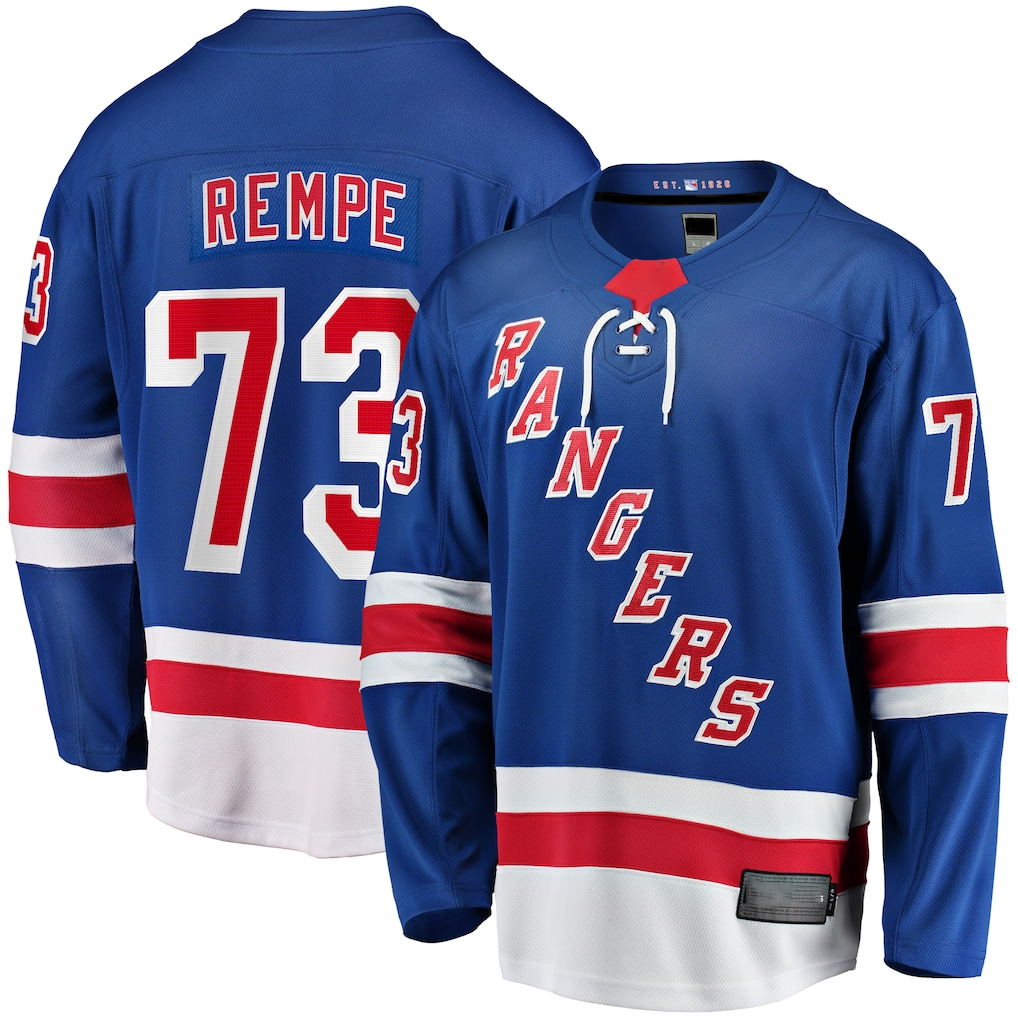 Kdoa NY.Rangers #73 Matt Rempe Blue Home Breakaway Jerseys