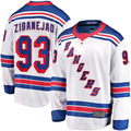 Kdoa NY.Rangers #93 Mika Zibanejad White Away Premier Breakaway Player Jerseys