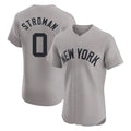 Kdoa NY.Yankees #0 Marcus Stroman Player Gray Limited Elite Home Stitched Jerseys