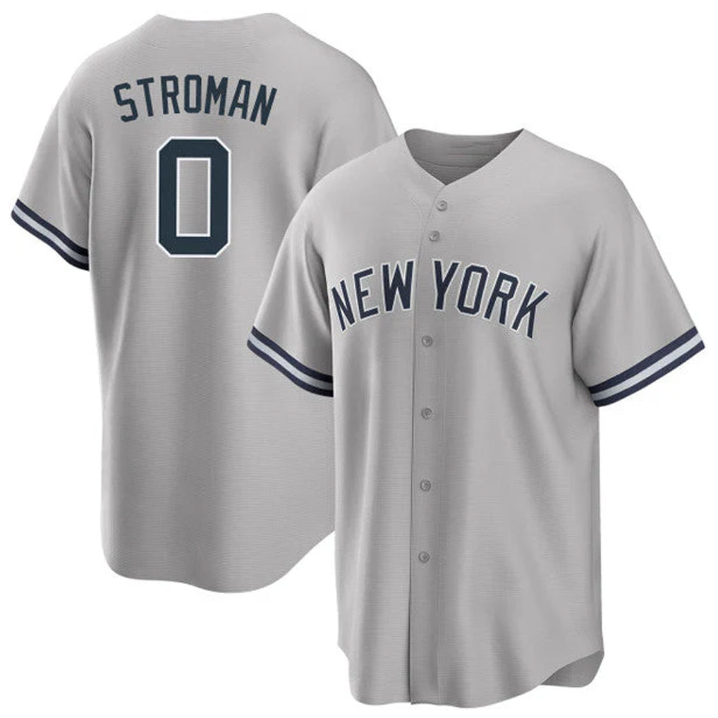 Kdoa NY.Yankees #0 Marcus Stroman Player Gray Road Game Stitched Jerseys