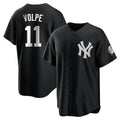 Kdoa NY.Yankees #11 Anthony Volpe Player Black Game Stitched Jerseys