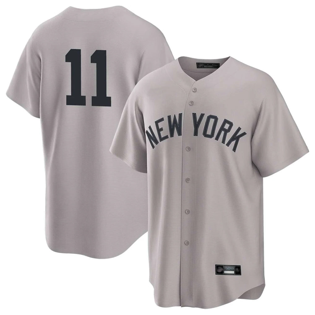 Kdoa NY.Yankees #11 Anthony Volpe Player Gray Game Home Stitched Jerseys