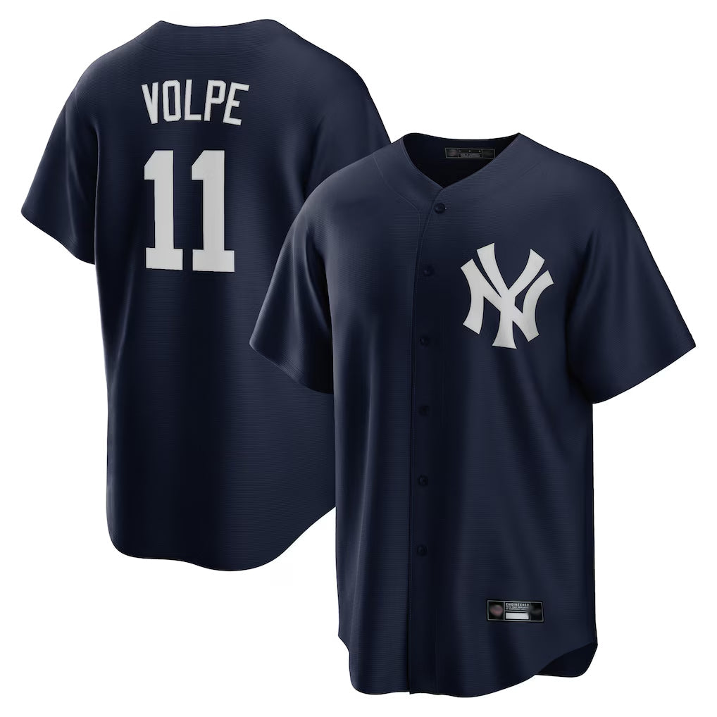 Kdoa NY.Yankees #11 Anthony Volpe Player Navy Game Stitched Jerseys