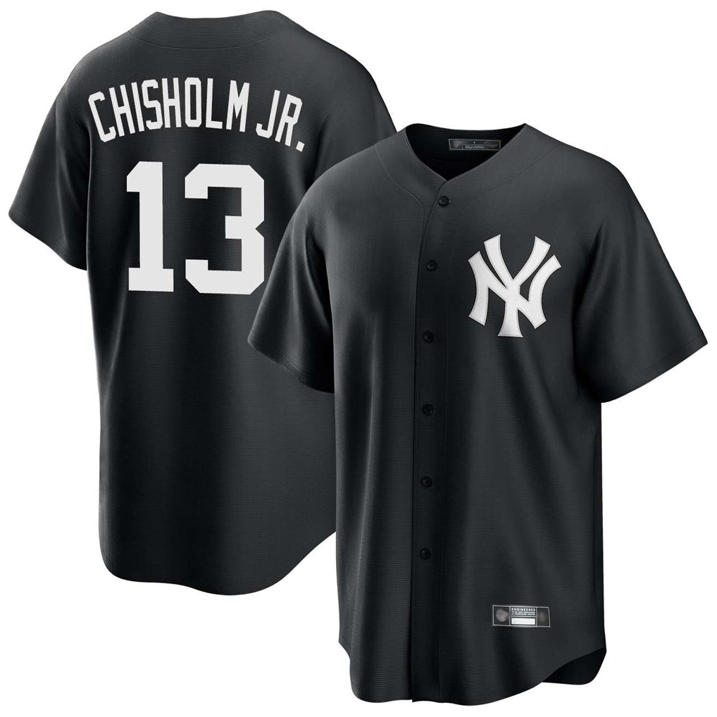 Kdoa NY.Yankees #13 Jazz Chisholm Jr Player Black Game Stitched Jerseys