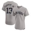 Kdoa NY.Yankees #13 Jazz Chisholm Jr Player Gray Limited Elite Home Stitched Jerseys