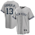 Kdoa NY.Yankees #13 Jazz Chisholm Jr Player Gray Road Game Stitched Jerseys