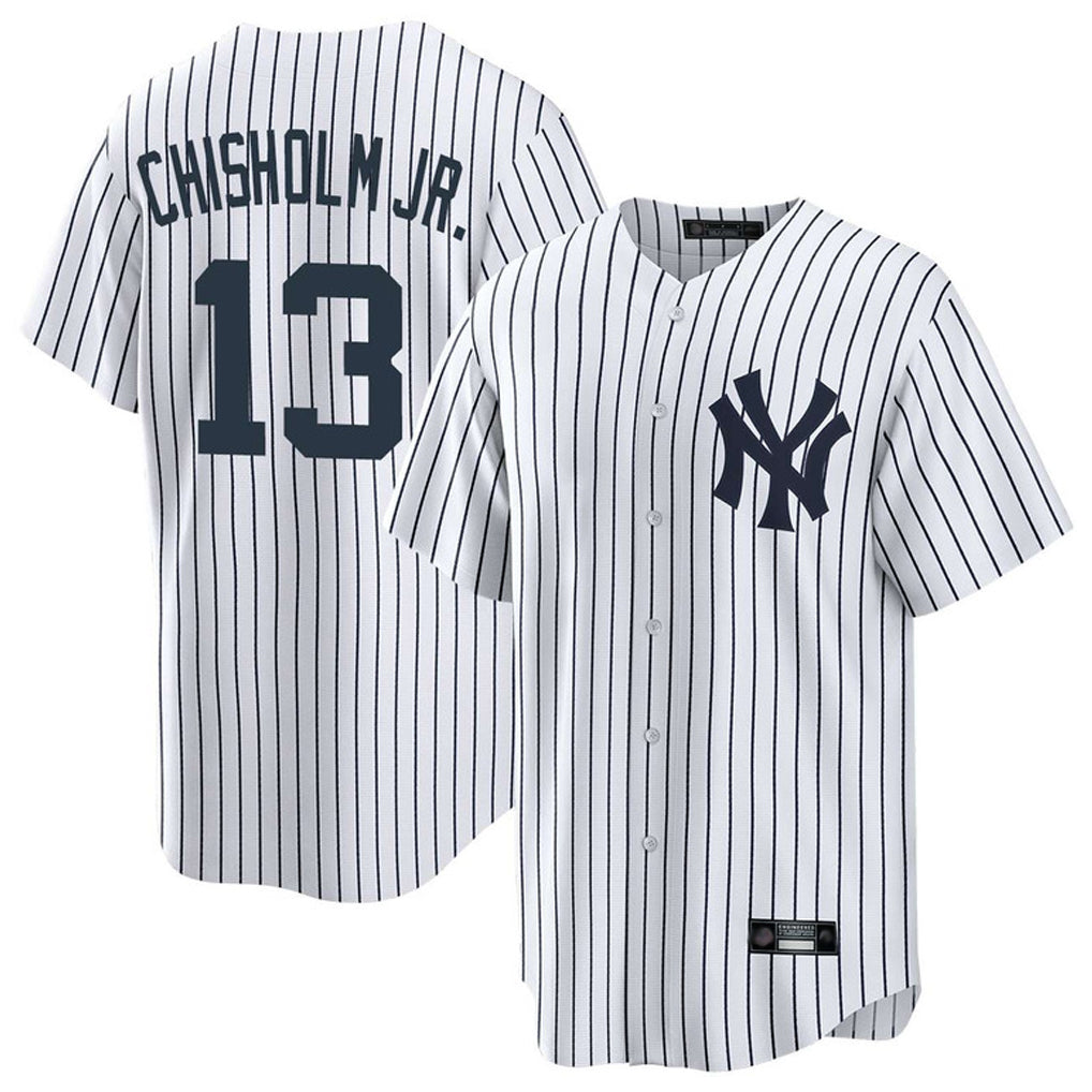Kdoa NY.Yankees #13 Jazz Chisholm Jr Player White Game Home Stitched Jerseys