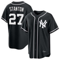 Kdoa NY.Yankees #27 Giancarlo Stanton Player Black Out Game Home Stitched Jerseys