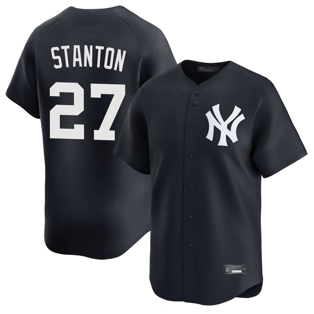 Kdoa NY.Yankees #27 Giancarlo Stanton Player Navy Limited Home Stitched Jerseys
