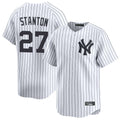 Kdoa NY.Yankees #27 Giancarlo Stanton Player White Limited Home Stitched Jerseys