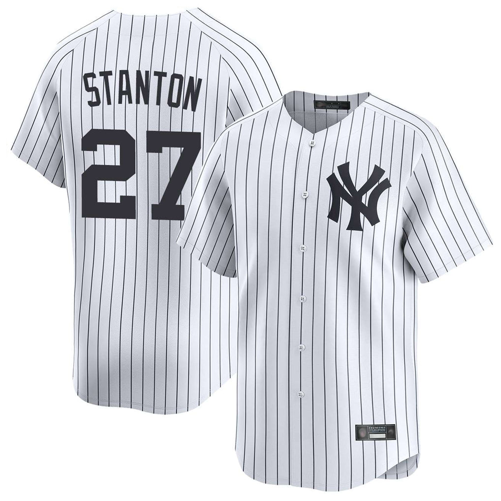 Kdoa NY.Yankees #27 Giancarlo Stanton Player White Limited Home Stitched Jerseys
