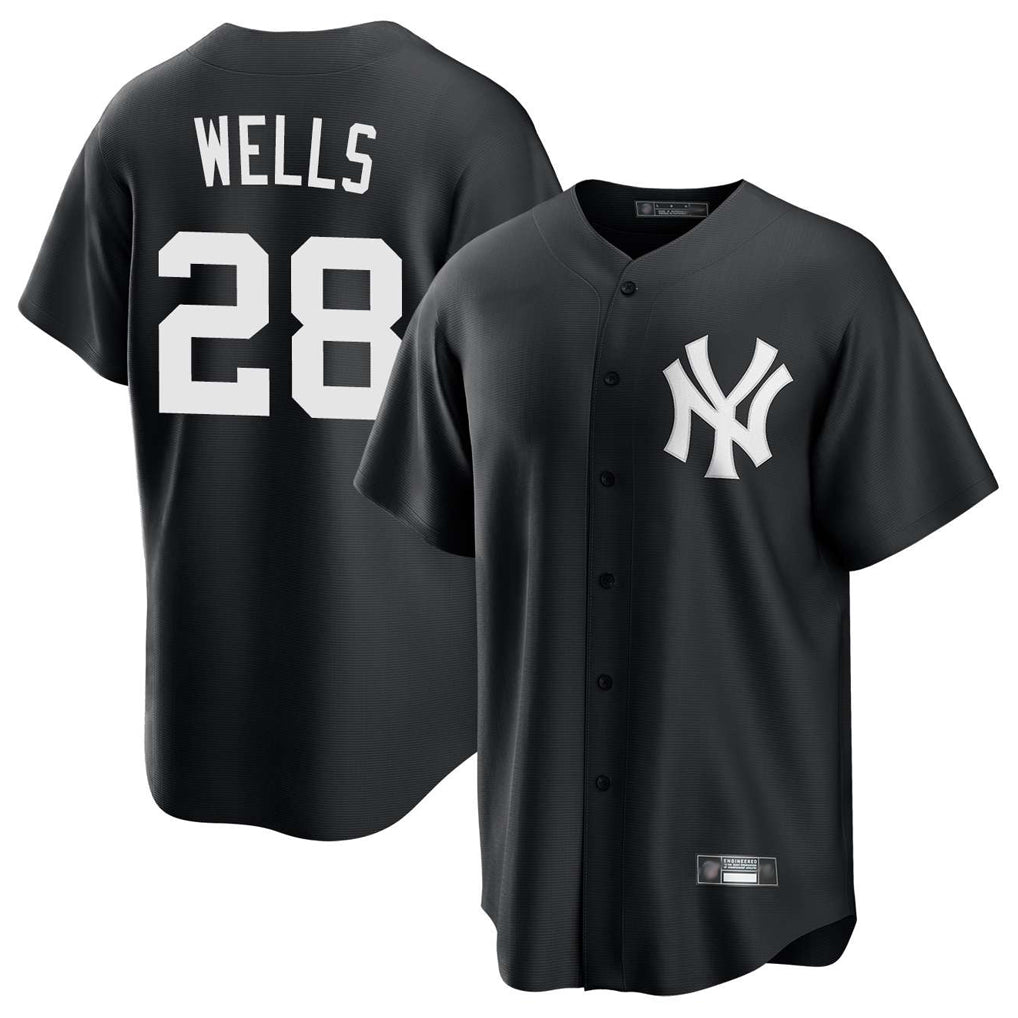 Kdoa NY.Yankees #28 Austin Wells Player Black Game Home Stitched Jerseys