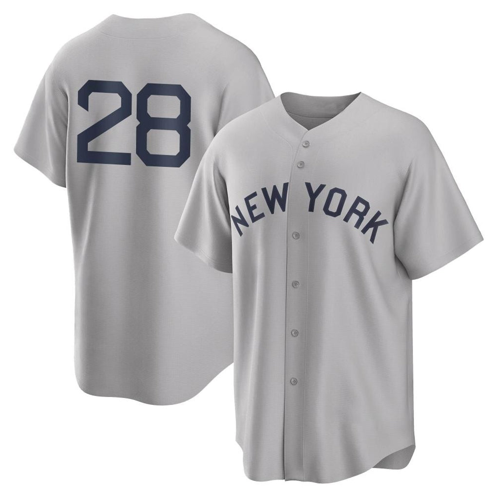 Kdoa NY.Yankees #28 Austin Wells Player Gray Field of Dreams Game Stitched Jerseys