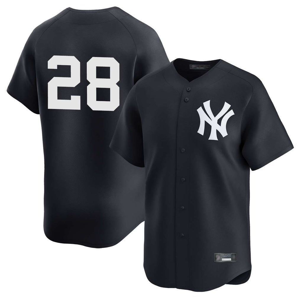 Kdoa NY.Yankees #28 Austin Wells Player Navy Alternate Limited Stitched Jerseys