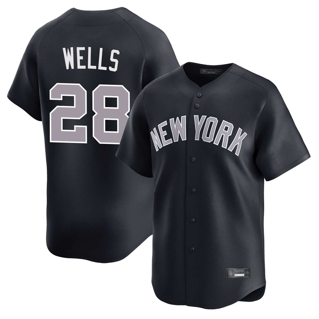 Kdoa NY.Yankees #28 Austin Wells Player Navy Limited Home Stitched Jerseys