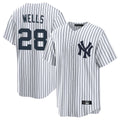 Kdoa NY.Yankees #28 Austin Wells Player White Game Home Stitched Jerseys