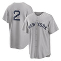 Kdoa NY.Yankees #2 Derek Jeter Player Gray Field of Dreams Game Stitched Jerseys