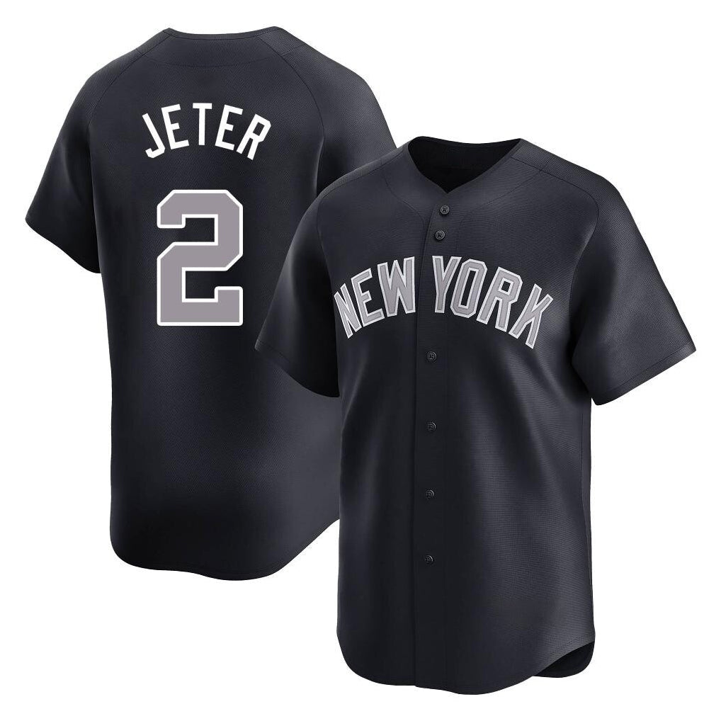 Kdoa NY.Yankees #2 Derek Jeter Player Navy Limited Game Stitched Jerseys