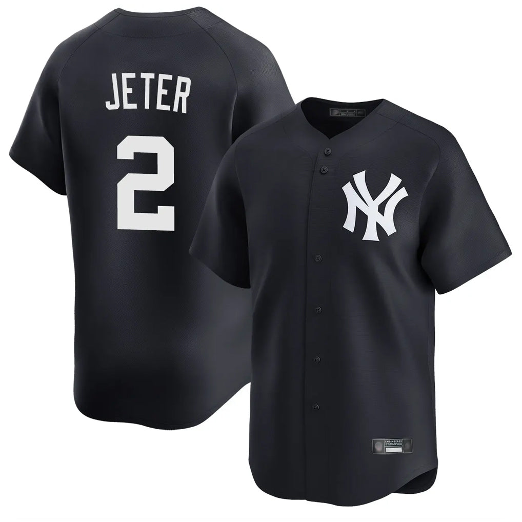 Kdoa NY.Yankees #2 Derek Jeter Player Navy Limited Home Stitched Jerseys
