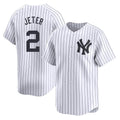 Kdoa NY.Yankees #2 Derek Jeter Player White Limited Home Stitched Jerseys