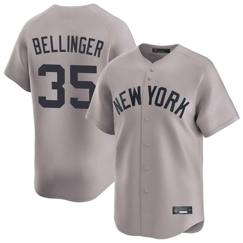 Kdoa NY.Yankees #35 Cody Bellinger Player Gray Limited Home Stitched Jerseys