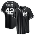 Kdoa NY.Yankees #42 Mariano Rivera Player Black Out Game Home Stitched Jerseys